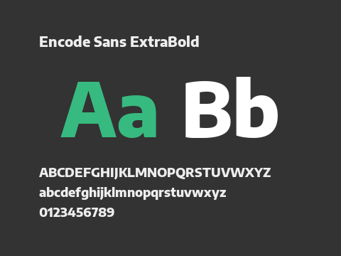 Encode Sans ExtraBold