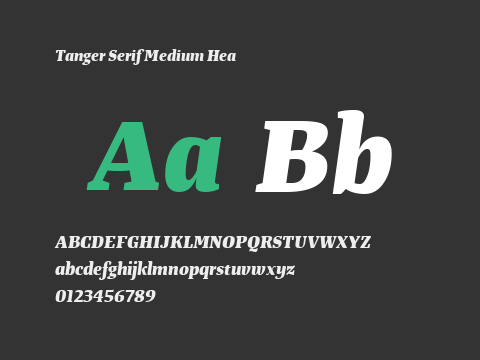 Tanger Serif Medium Hea