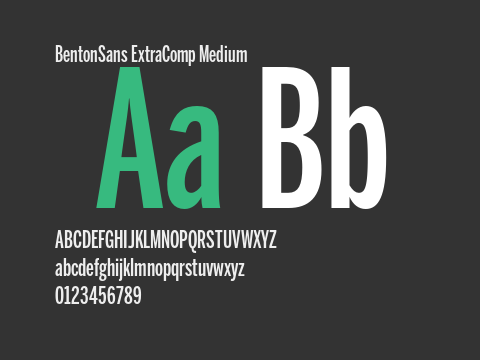 BentonSans ExtraComp Medium