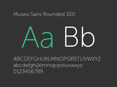 Museo Sans Rounded 100