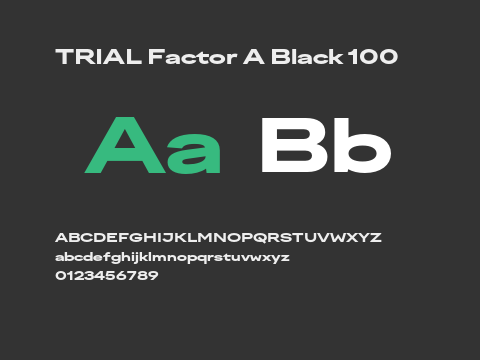 TRIAL Factor A Black 100