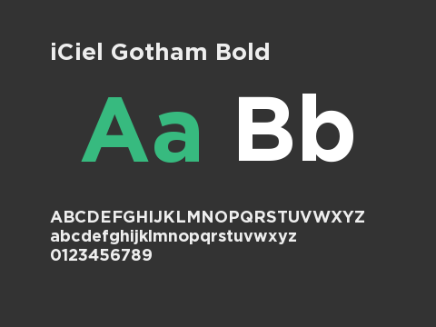 iCiel Gotham Bold