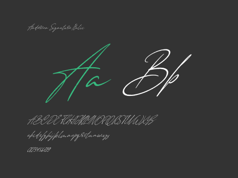 Anderson Signature Italic