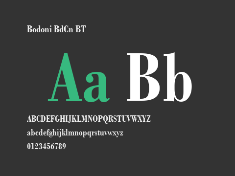 Bodoni BdCn BT