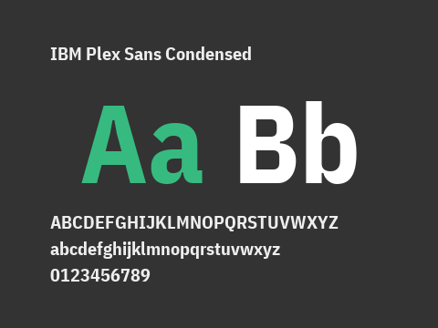 IBM Plex Sans Condensed