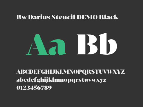 Bw Darius Stencil DEMO Black