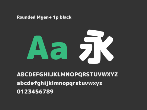 Rounded Mgen+ 1p black