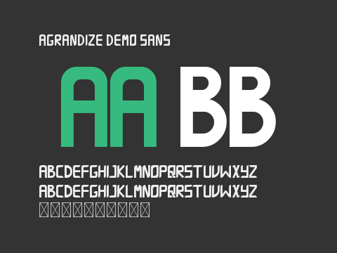 Agrandize Demo Sans