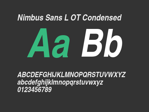 Nimbus Sans L OT Condensed