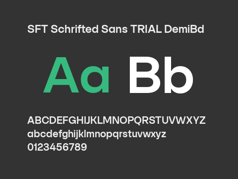 SFT Schrifted Sans TRIAL DemiBd