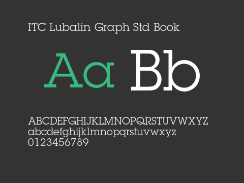 ITC Lubalin Graph Std Book