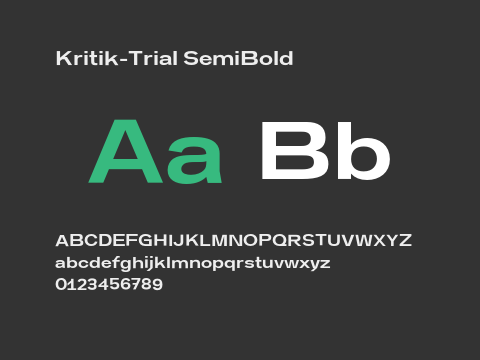 Kritik-Trial SemiBold