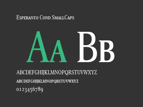 Esperanto Cond SmallCaps