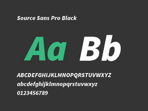 Source Sans Pro Black