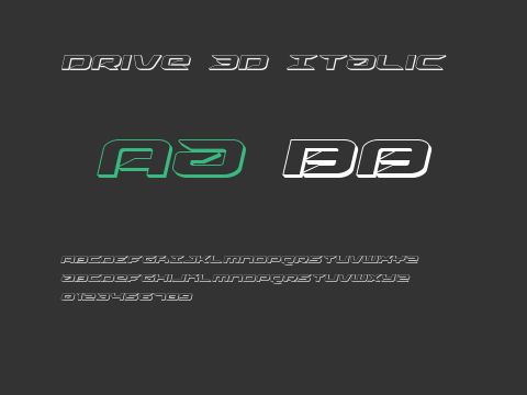 Drive 3D Italic