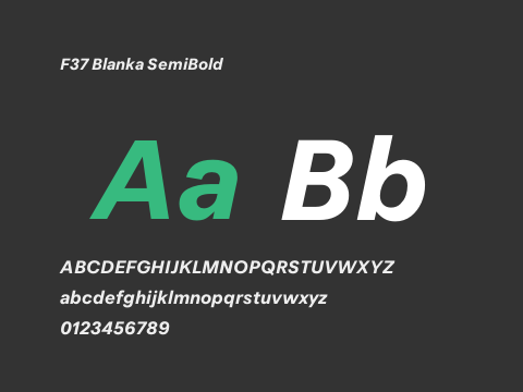 F37 Blanka SemiBold