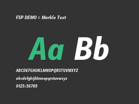 FSP DEMO - Marble Text