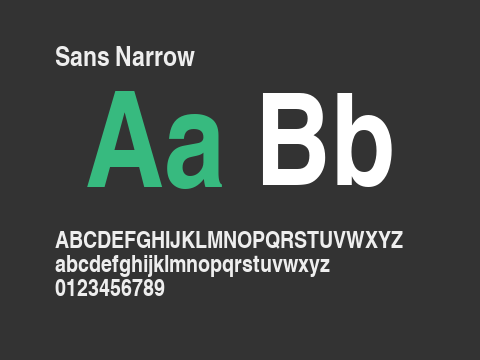 Sans Narrow