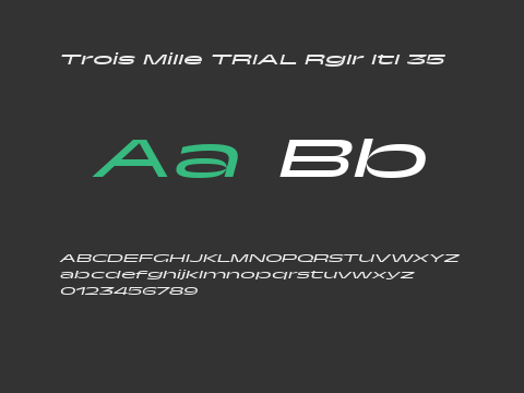 Trois Mille TRIAL Rglr Itl 35