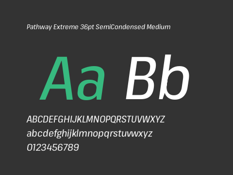 Pathway Extreme 36pt SemiCondensed Medium