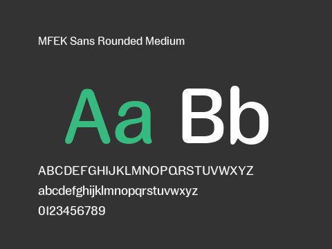 MFEK Sans Rounded Medium