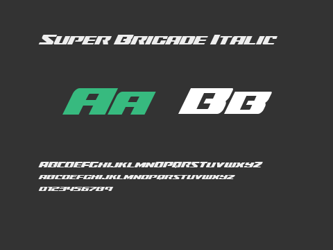 Super Brigade Italic