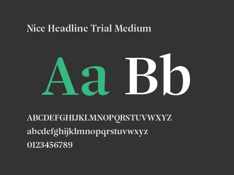 Nice Headline Trial Medium