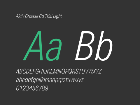 Aktiv Grotesk Cd Trial Light