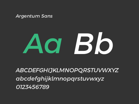 Argentum Sans