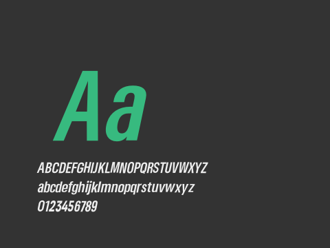 Somar Sans Bold Cond Italic