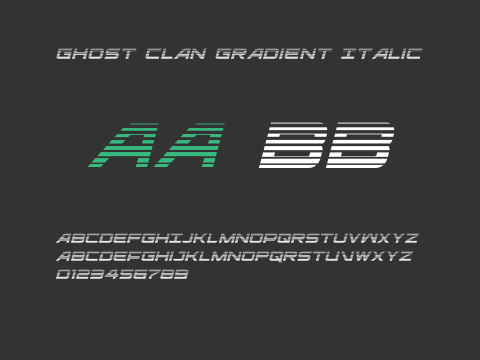 Ghost Clan Gradient Italic