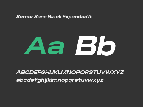 Somar Sans Black Expanded It