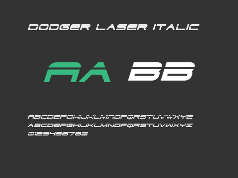 Dodger Laser Italic