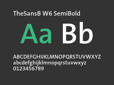 TheSansB W6 SemiBold