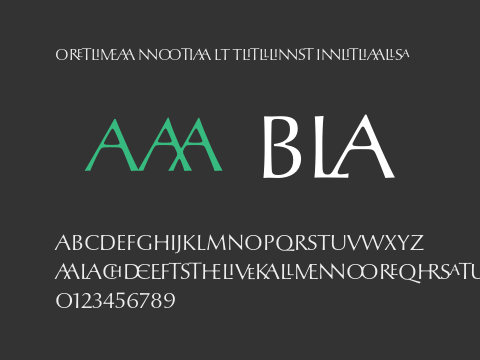 Optima nova LT Titling Initials