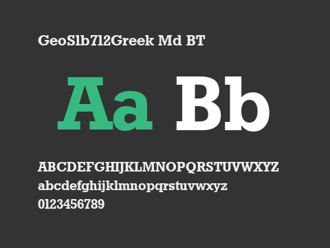 GeoSlb712Greek Md BT