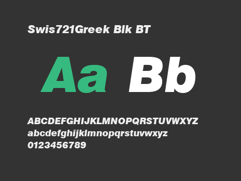 Swis721Greek Blk BT