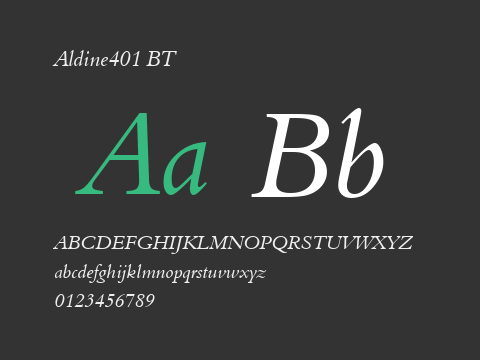 Aldine401 BT