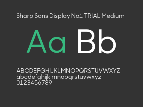 Sharp Sans Display No1 TRIAL Medium
