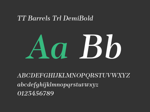 TT Barrels Trl DemiBold