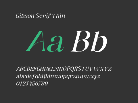 Gibson Serif Thin