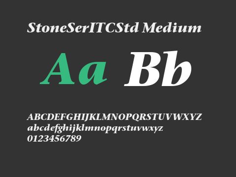 StoneSerITCStd Medium