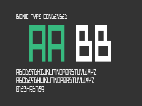 Bionic Type Condensed