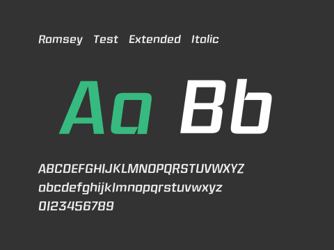 Ramsey Test Extended Italic