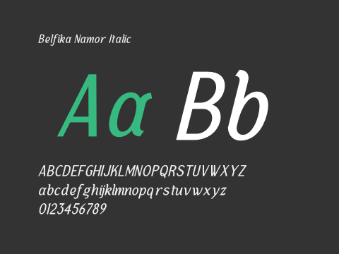 Belfika Namor Italic