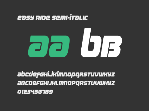 Easy Ride Semi-Italic