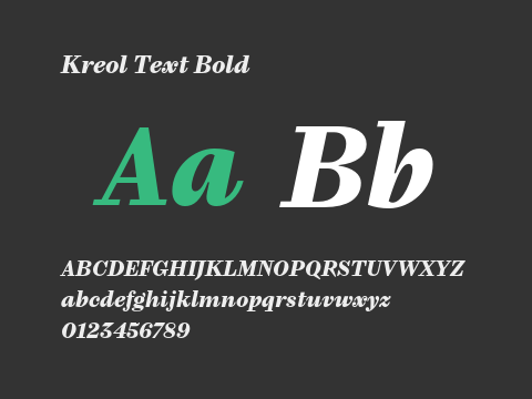 Kreol Text Bold