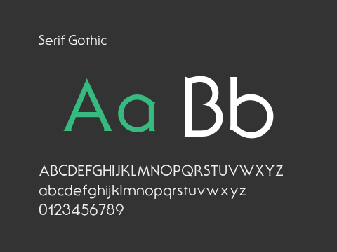 Serif Gothic