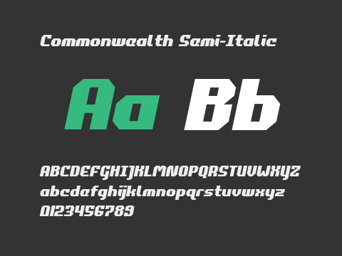 Commonwealth Semi-Italic