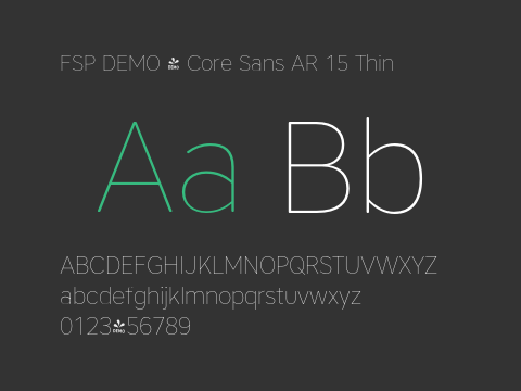 FSP DEMO - Core Sans AR 15 Thin